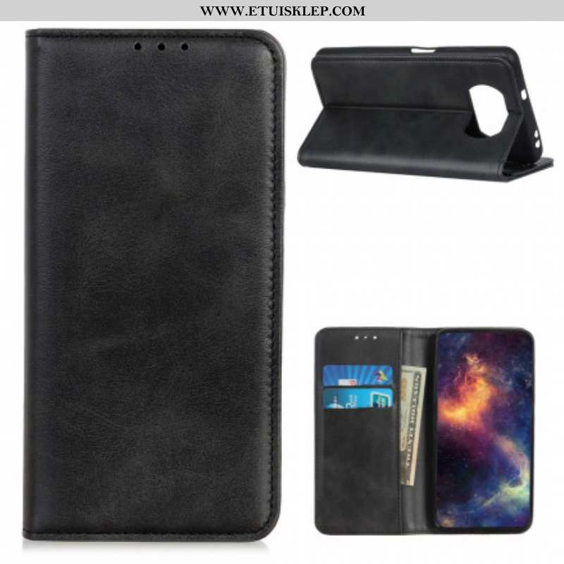 Etui Na Telefon do Poco X3 / X3 Pro / X3 NFC Etui Folio Skóra Liczi Premium Split